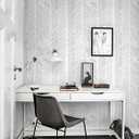 Guvana Line Peel and Stick Wallpaper Gray and White Wallpaper Striped Contact Paper 17.7"x118" Self Adhesive DIY Contact Paper Removable Decorative for Livingroom Bedroom Wall Covering