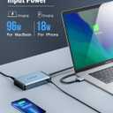 Lemorele MacBook Pro Air Docking Station w/150W Power Adapter, 12 in 2 USB C Laptop Docking Station 2 HDMI 4K@60Hz, 18W PD 3.0 5Gbps, USB C 3.0 & 4 USB 3.0, RJ45 Ethernet SD/TF Audio