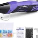 Heat Gun with 100Pcs Solder Seal Wire Connectors & 200Pcs Heat Shrink Tubing, 662F/752F(350C/400C) 350W 2-Temp Mini Heat Gun with 5Ft Power Cord for Crafting Shrink Tubing Embossing DIY