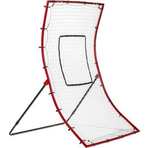 Franklin Sports Baseball Rebounders + Pitchback Nest - Pitch Return Trainer + Rebound Net with Attachable Pitching Target- All Angle Fielding Rebound Net for Grounders + Pop Flies, MLB Baseball Rebounder - 68 x 48 inch Rebounder Net