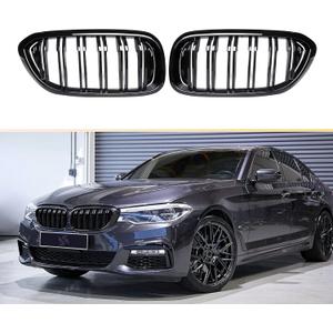 Qitian ABS Gloss Black Front Kidney Grille Grill For BMW 5 Series G30 G31 F90(M5) (2017-2019 Only)
