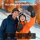 rivmount Winter Waterproof Ski Snow Warm Gloves for Women Men, Windproof Cold Weather Thermal with Touchscreen Fingers, for Running Driving Cycling Hiking Biking Outdoor Sports Daily Work