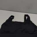 RUNNING GIRL Sports Bras for Women High Support, Adjustable Straps High Impact Sports Bras with Sewn in Pads Workout Bra (Large, Black)