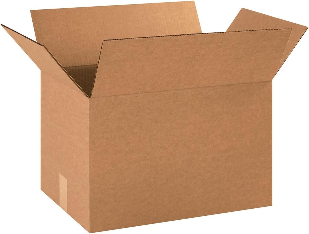 BOX USA Large Shipping Boxes Holds 65lbs, 18x12x12 25-Pk for Shipping