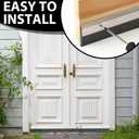 Hushee 4 Pack 36 Inch Double Rubber Door Seal Sweep, Dust-Proof Aluminum Door Sweep, Reduces Cold Air Loss Saves Energy All-Season Draft Stopper for Interior Exterior Home & Commercial (Sliver)