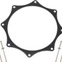 Black Ano Exhaust Trim Ring for 5" exhaust w/rivets Bullhorn Turbo 5.5" ID