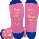 Birthday Gifts for Men Women,Fathers Day Mothers Day Christmas Gifts for Dad Mom Grandparents Friends,Funny Socks (Pink)