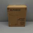 ELPHECO Bathroom Trash Can with Lid Soft Close, 3.5 Gallon / 13.5 Litre Stainless Steel Pedel Garbage Can with Removable Inner Bucket, Wastebasket for Bathroom, Office, Bedroom, Matte White