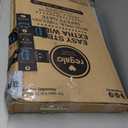 Regalo Safety 29-49" Easy Step Extra Wide Baby Gate for Doorways & Bottom of Stairs, Pressure Mounted Safety Gate with Door for Babies, Toddlers & Pets, White