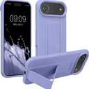 2 x kwmobile Case for Apple iPhone Air Case - Soft TPU Cover with Silicone Coating - with Hand Strap and Stand Function - Shockproof - Lavender, (Mix Colors)