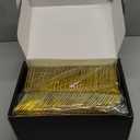 360 Count Extra Heavy Duty Gold Plastic Forks Disposable, BPA-Free, Heat Resistant, Solid and Durable Disposable Forks Bulk, Premium Plastic Forks heavy duty for Party Supply