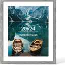 20x24 Picture Frame, Rustic Grey Wood Style, Wall Mounting
Display Posters 16 x 20 with Mat or 20 x 24 without Mat, 1 Pack for Photos, Artwork; Fits Home, Office & Gallery Wall Decor
