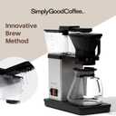 SimplyGoodCoffee Coffee Maker / Coffee Machine. 8 Cup Automatic Drip Pour Over Coffee Brewer. Easy To Use, Gold Cup Standard. Black/Stainless Steel