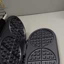 Double Waffle Maker 6 Inch, 1200W Belgian Waffle Maker for Breakfast and Snacks, Makes 2 Personalized Individual Keto Chaffles, Waffle Iron with Nonstick Plates, Temperature Knob, Black