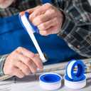 PTFE Tape 1/2 x 520 Inches Plumbers Waterproof Sealant Plumbing Tape for Shower Head Repairing Water Pipe Sealing(White,150 Rolls)