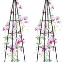 Garden Trellis, 47" Plant Trellis for Potted Plants Flowers Vegetables and Vines,Tomato Cage Tower,Garden Obelisk Trellis,Plant Support Stand for Climbing Plants Outdoor and Indoor-2 Pack
