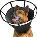 Soft Dog Cone for Dogs After Surgery, Breathable Pet Recovery Collar for Large Medium Small Dogs and Cats-M