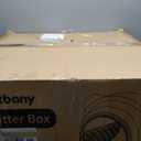 Automatic Litter Box, Self Cleaning Litter Box, Cat Robot for Multiple Cats, with Smart APP Control and Health Monitoring, Safety Sensors, with Trash Bags, White & Grey