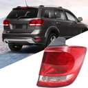 for 2011-2018 Dodge Journey Tail Lights Assembly Led Rear Light Taillight Lens Brake Lamp with Bulb Right Passenger Side RH 68078464AD CH2805105