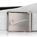 NIKE Men's Standard Reversible Stretch Web, White/Black, O/S