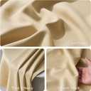 RYB HOME 100% Blackout French Door Curtain for Sidelight Glass Window No Coating - Privacy Assured Thermal Insulated Room Darkening Drapes for Sidelight Window, W 26 x L 72, 1 Panel, Biscotti Beige