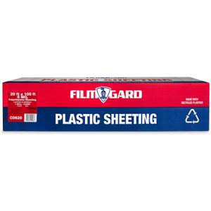 Film-Gard 626073 Construction Plastic Sheeting 20' Width X 100' Length X 6 mil thick, Clear, 1 Count