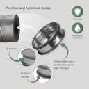 Vent Systems 6" Galvanized Steel Duct End Cap with Rubber Gasket - Dryer Vent Cap - Round Metal Plug - Duct Fitting/Tee Cap - Indoor and Outdoor Use Closure Fitting for Round HVAC Exhaust Systems
