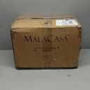 MALACASA Ivory White Dinnerware Sets, 30-Piece Porcelain Plates and Bowls Sets, Modern Dish Set for 6, Square Plates Dinnerware Set Kitchen Dishware Sets, Microwave and Dishwasher Safe, Series Flora