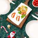 3 x Christmas Tree Soft Plush Faux Fur Christmas Table Runner Winter Holiday Kitchen Dining Table Decoration for Home Party Decor (Green, 13X72 Inch)