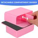 Magnetic Dry Erase Marker Holder, Magnetic Pen Marker Holder for Whiteboard, Fridge, Locker Accessories, School, Office, Home, Magnet Pen Cup,1 Pack, Pink