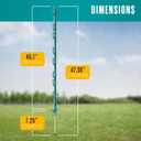 Houseables Electric Fence Posts, Step In Fence Post, Electric Fencing, Garden Stakes, Garden Poles, Kit For Wire Fencing, Deer, Livestock, Temporary, Fiberglass, Plastic, Green, Ground Rod, 4FT, 25 PK