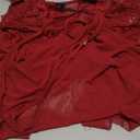 ADOME Lingerie for Women Front Closure Lace Babydoll Chemise V Neck Mesh Lingerie Dress with Thong XL