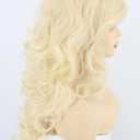 Topcosplay Women's Wig Blonde Long Curly Beehive Wig Big Hair Wigs Halloween Costume Accessory Drag Queen Wig