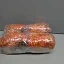 2 x SHareconn 20 Bundles Artificial Fall Flowers for Outdoors Decoration, Fake Silk Daisy Realistic Faux Plants UV Resistant for Planter Home Porch Patio Autumn Indoor Outside Decor, Sunset Red Orange