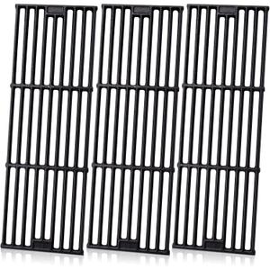 Adviace Grill Grates for Char Griller 5050, 5650, 2121, 3001, 5072, 2123, 2828, 3072, 3030, 4000, King Griller 3008, 5252, 19 3/4 Inch Cast Iron Grate Grid for Char-Griller 5050 Replacement Parts.
