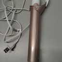 Conair Double Ceramic 1 -Inch Long Barrel Curling Iron, 1 -Inch Barrel Creates Soft Waves, Hair Waver for Use on Medium & Long Hair, White/Rose Gold