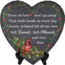 Cardinal Memorial Garden Stone, Sympathy Gift Those We Love Don't Go Away, Loving Memory Stepping Stones Outdoor, Remembrance Gifts Loss of Loved One on Christmas