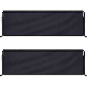 2 Pcs 92" x 27.5" Table Tennis Baffle Barrier Table Tennis Field Fence 420d Oxford Cloth Court Surround Barrier Block for Quicker and Easier Pick Up