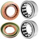 Rear Axle Shaft Bearing Seal Kit & Driver Passenger Kit for Ford F150 F250 Truck with 9.75 Inch Ring Gear Pair 2 Bearings & 2 Seals
