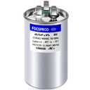 [UL Recognized] FOCSPROD 45+5 uF 45/5 MFD 6% 370V/440V CBB65B AC Capacitor, Dual Run Round Capacitor Replacement, 45 5 uF 440 Volt HVAC for AC Unit Fan Motor Start or Heat Pump or Condenser Straight