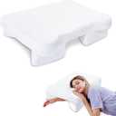 Side Sleeper Pillow with Arm Hole, Shoulder Relief System for Neck and Shoulder Pain, Arm Hole Pillow for Side, Back and Stomach Sleepers - White
