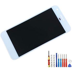 LCD Screen Compatible with Google Pixel 1st/Nexus S1 5.0 Amoled Touch Screen Assembly Digitizer LCD Replacement Parts + Tools (White)