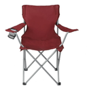2 x Ozark Trail Quad Folding Camp Chair with Cup Holder, Red