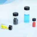 20ml Clear Small Glass Vials with Screw Caps, Small Vials for Essential Oil, Leak-Proof Sample Vials with Lids(10pcs)