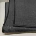 Anti-Slip Corner Kitchen Rug, 1 Piece L-Shaped Floor Mats,Super Absorption Linen Corner Mat for Home,Kitchen (Black Left-L, 39''X59''X18''), 3'3" x 4'11"