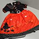 Morph Poodle Skirts For Girls Costume 50s Costume for Girls 1950s Poodle Skirt Costume Girls Poodle Skirt Costume Kids (Medium)
