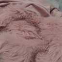 blunique Ultra Soft Cozy Faux Fur Throw Blanket, Fuzzy Plush Thick Bubble Blanket, Oversize Luxury Fluffy Blanket for Couch, Sofa, Bedroom, and Living Room,50x60 Inches,Pink