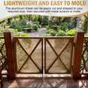 2 Pack Brass Decorative Metal Panels, 24x12 in Diamond Mesh Aluminum Sheets