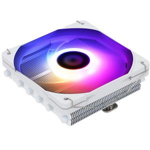Thermalright AXP120-X67 White ARGB Low Profile CPU Air Cooler with Quite 120mm TL-C12015W-S PWM Fan, 6 Heat Pipes, 67mm Height, for AMD AM4/Intel LGA 1700/1150/1151/1200/2011/2066/1851