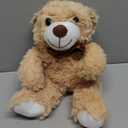 Plush Teddy Bear Cute Stuffed Animal Bear with Bow Plush Toys 13.8 Inches (Khaki)